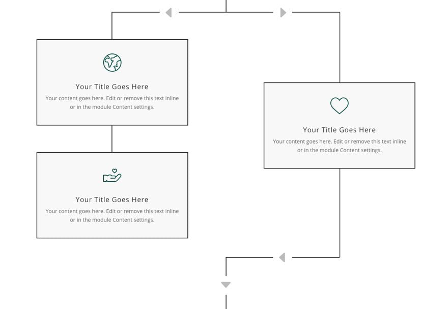 divi flow chart layout