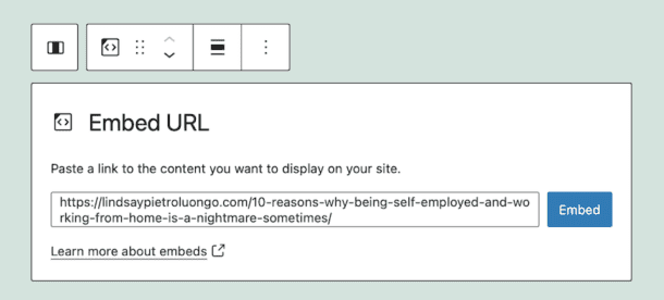 How to Use the WordPress Embed Block