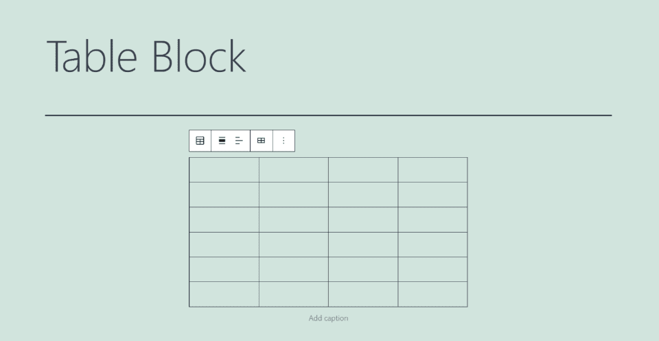 How to Add the Table Block to your Post or Page