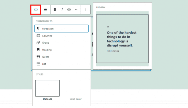 How to Use the WordPress Pullquote Block