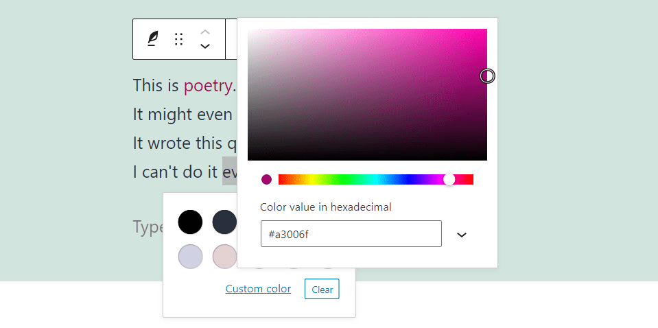 Text Color