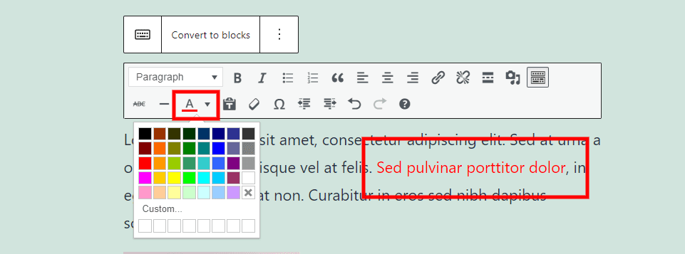 Text Color