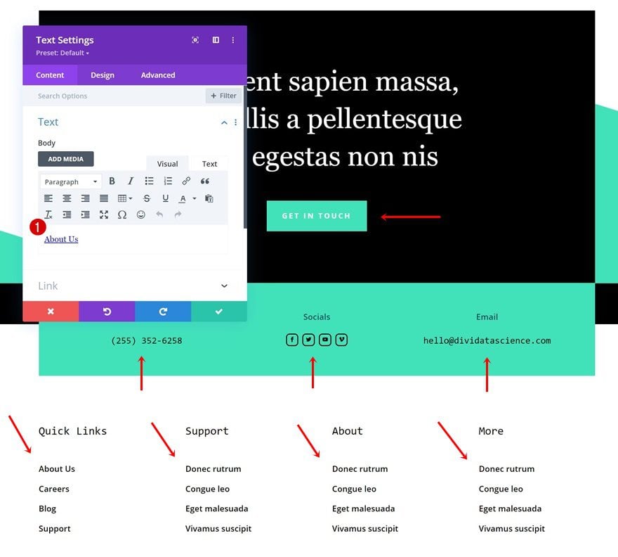 data science header footer