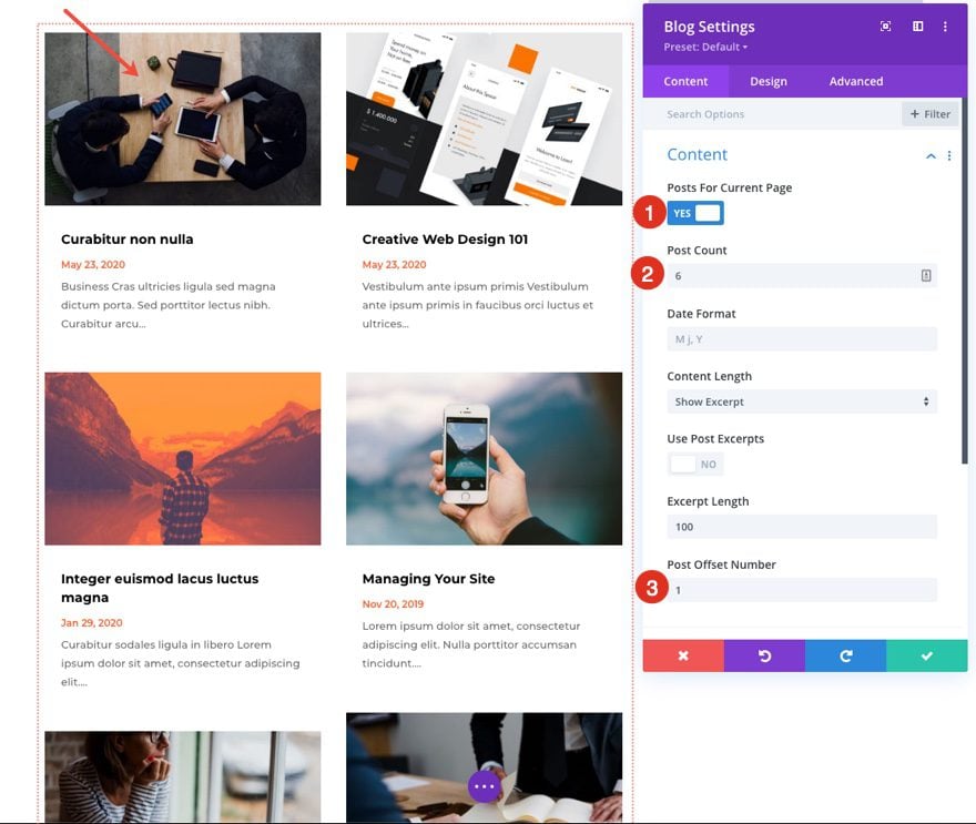 creative cv category page template for Divi