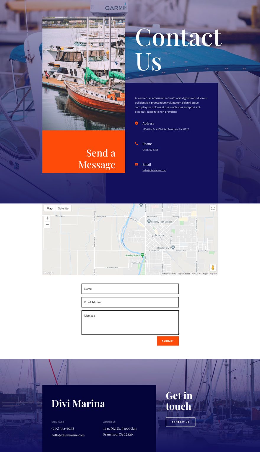 divi marina layout pack