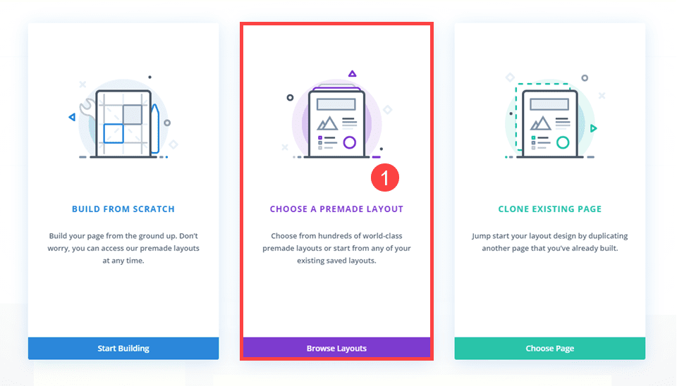 choose a premade layout