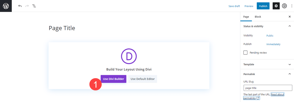 edit with the divi builder to add a contact form