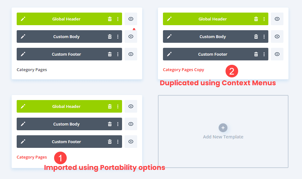 duplicate by import