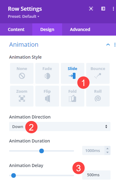 animation duration