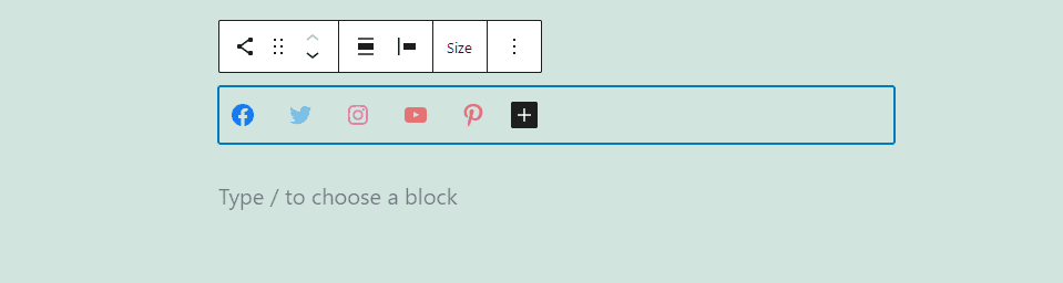 Change Social Icons Block Type or Style