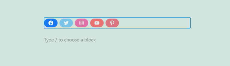 How to Use the WordPress Social Icons Block