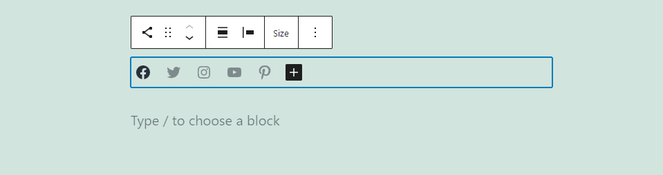 Change Social Icons Block Type or Style