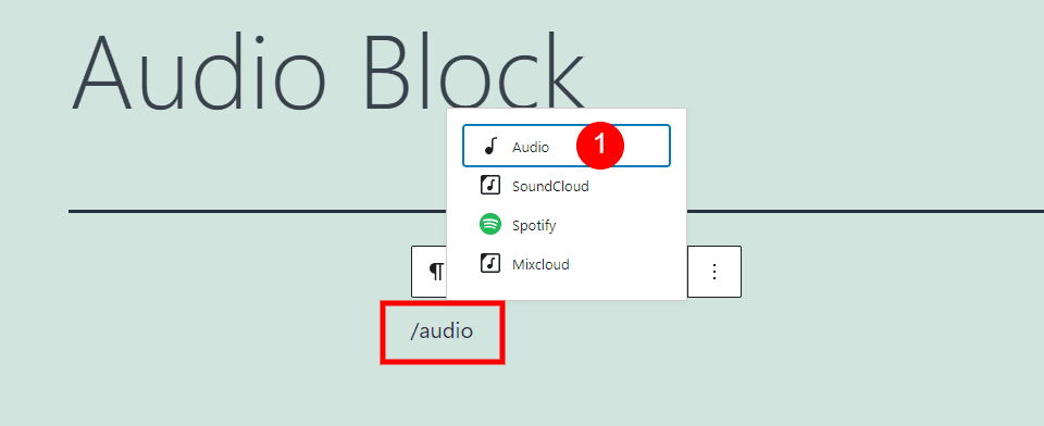 How to Add the Audio Block to your Post or Page