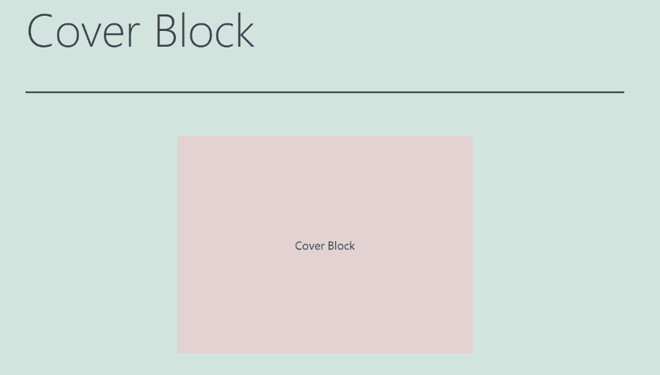 How to Add the Cover Block to your Post or Page