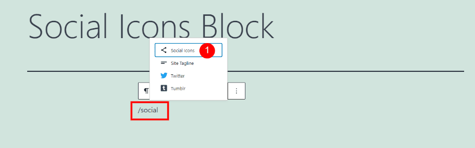 How to Add the Social Icons Block to your Post or Page