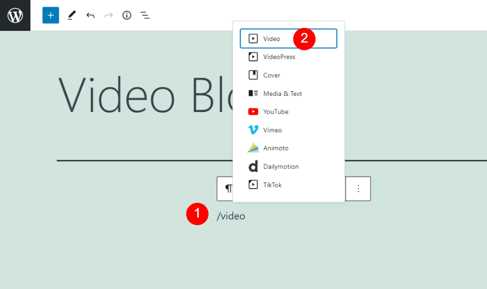 How to Add the Video Block to your Post or Page