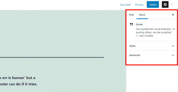 How to Use the WordPress Quote Block