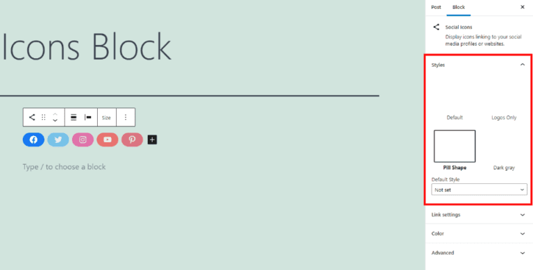 How to Use the WordPress Social Icons Block