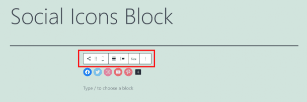 How to Use the WordPress Social Icons Block