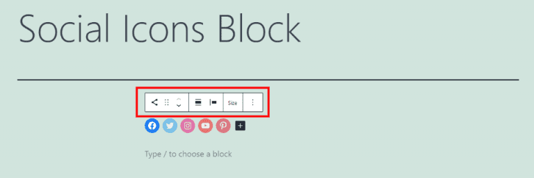 How to Use the WordPress Social Icons Block