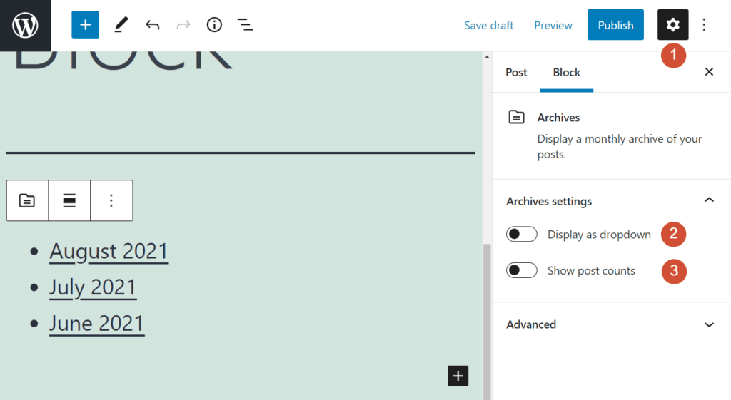 How to Use the WordPress Archives Block