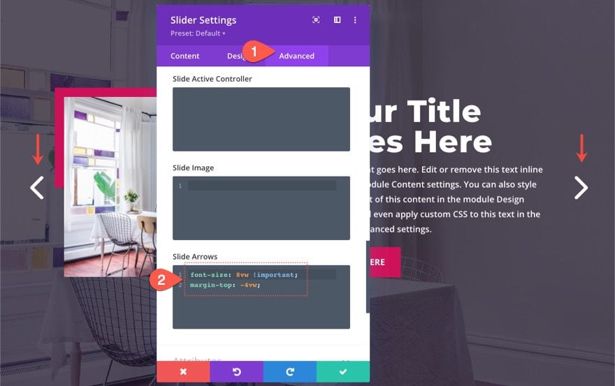 divi fullscreen slider