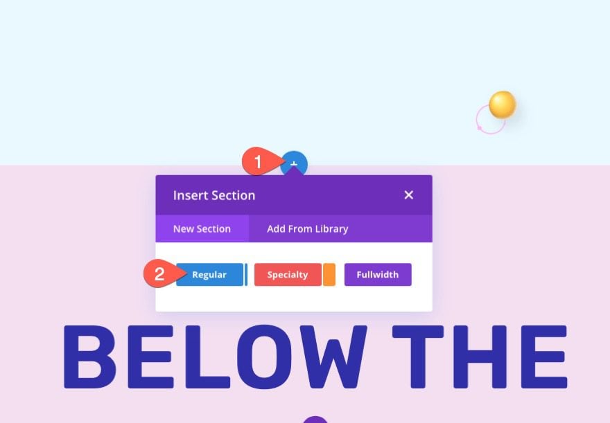 divi sticky navigation bar from bottom to top