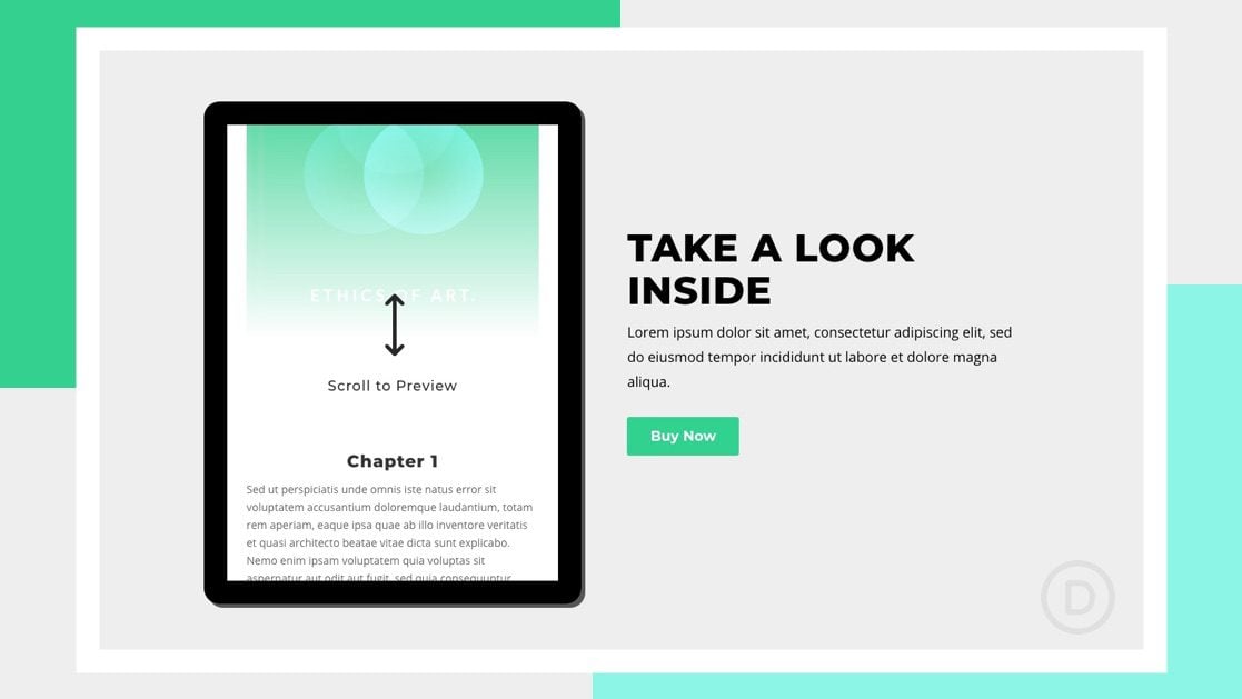 How to Design a Tablet with Scrollable Teaser Content in Divi