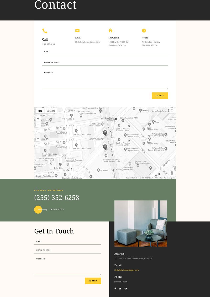 divi home staging layout pack