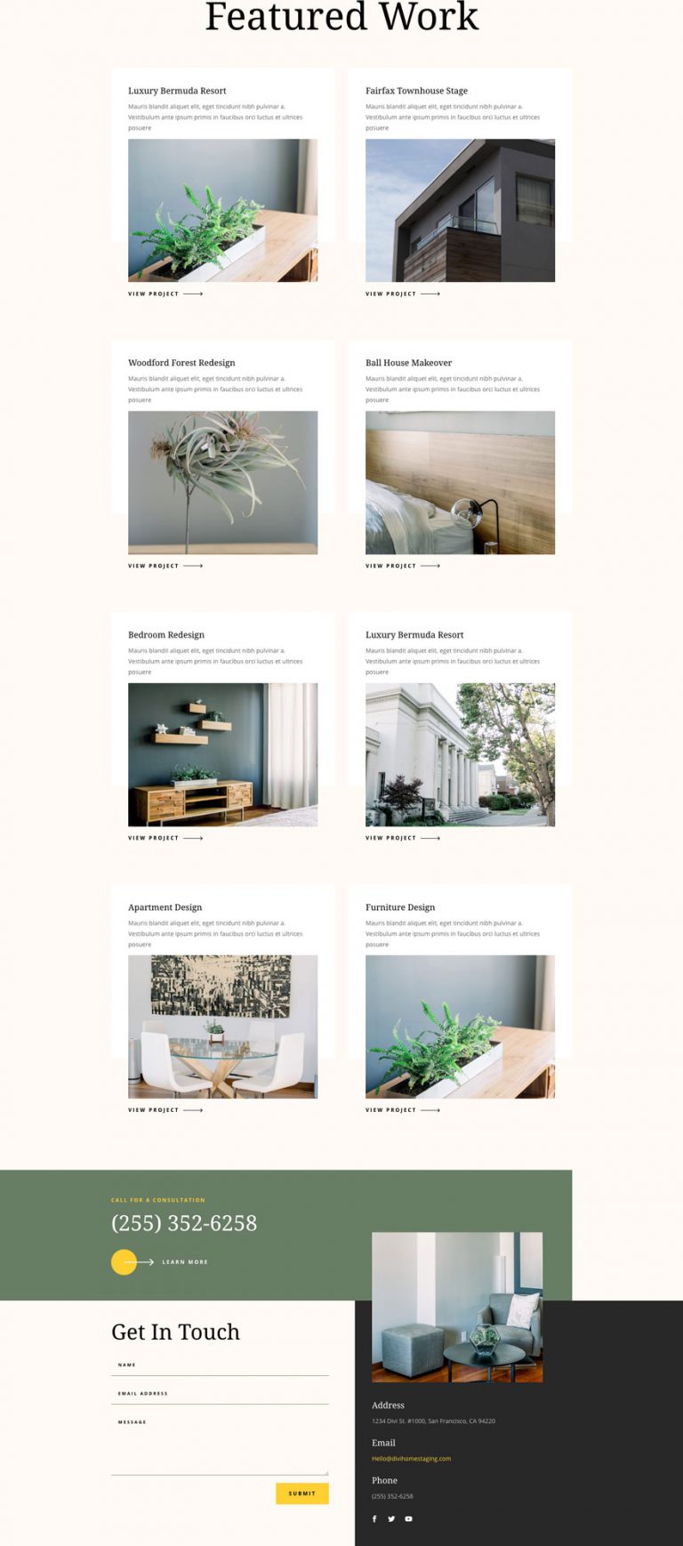 Get a FREE Home Staging Layout Pack for Divi