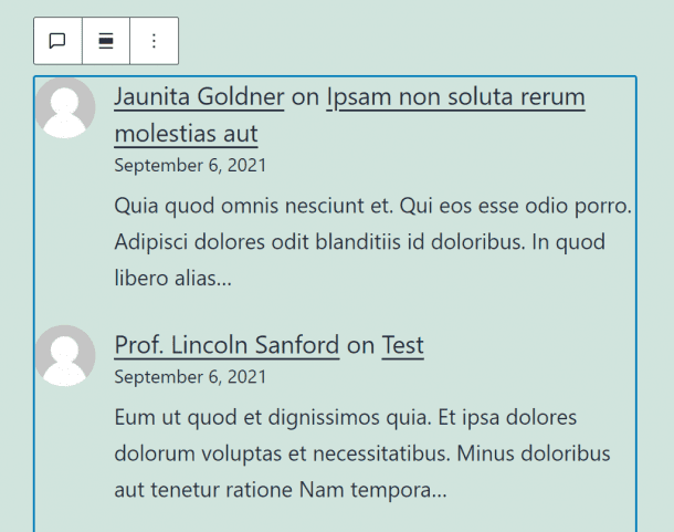 How to Use the WordPress Latest Comments Block