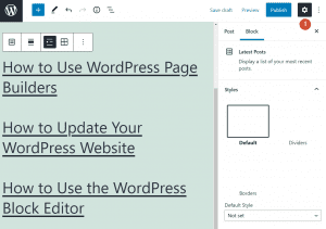 How to Use the WordPress Latest Posts Block