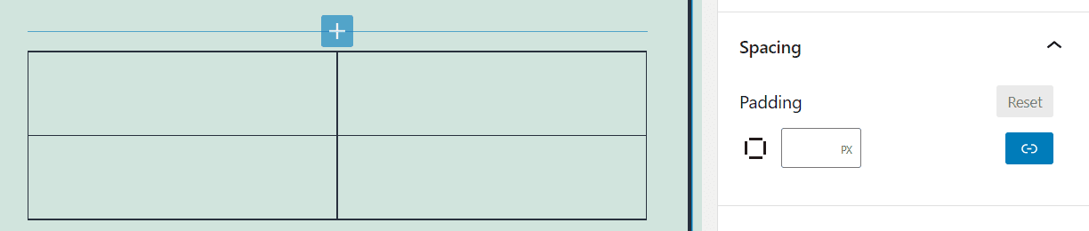 Adding padding to a Group block