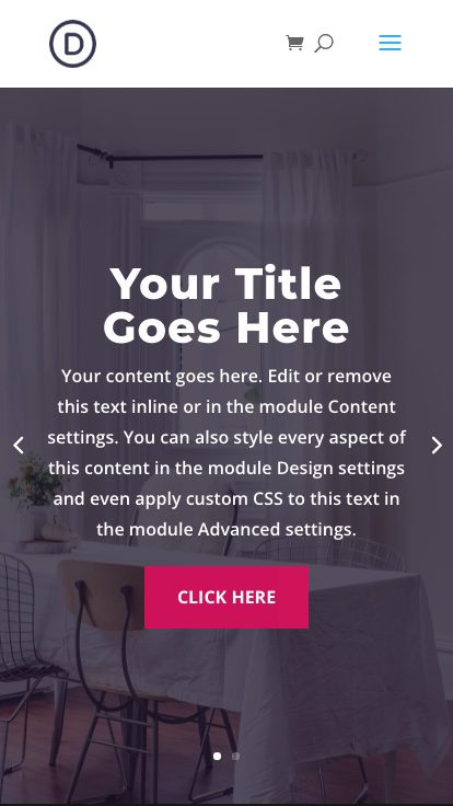 divi fullscreen slider