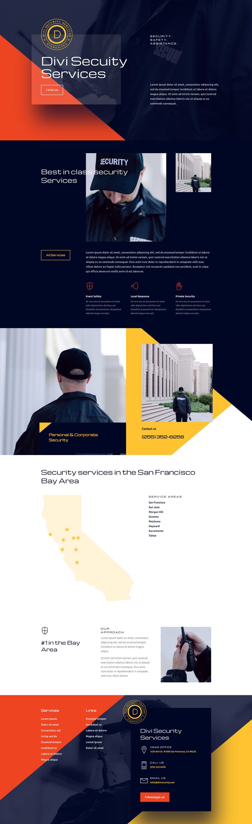 security services layout pack