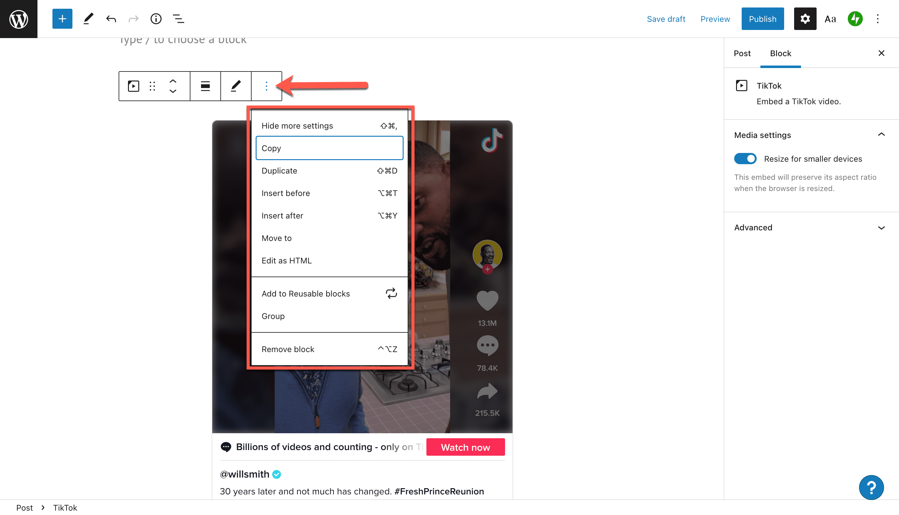 How to embed Tiktok profile on your WordPress website for FREE?