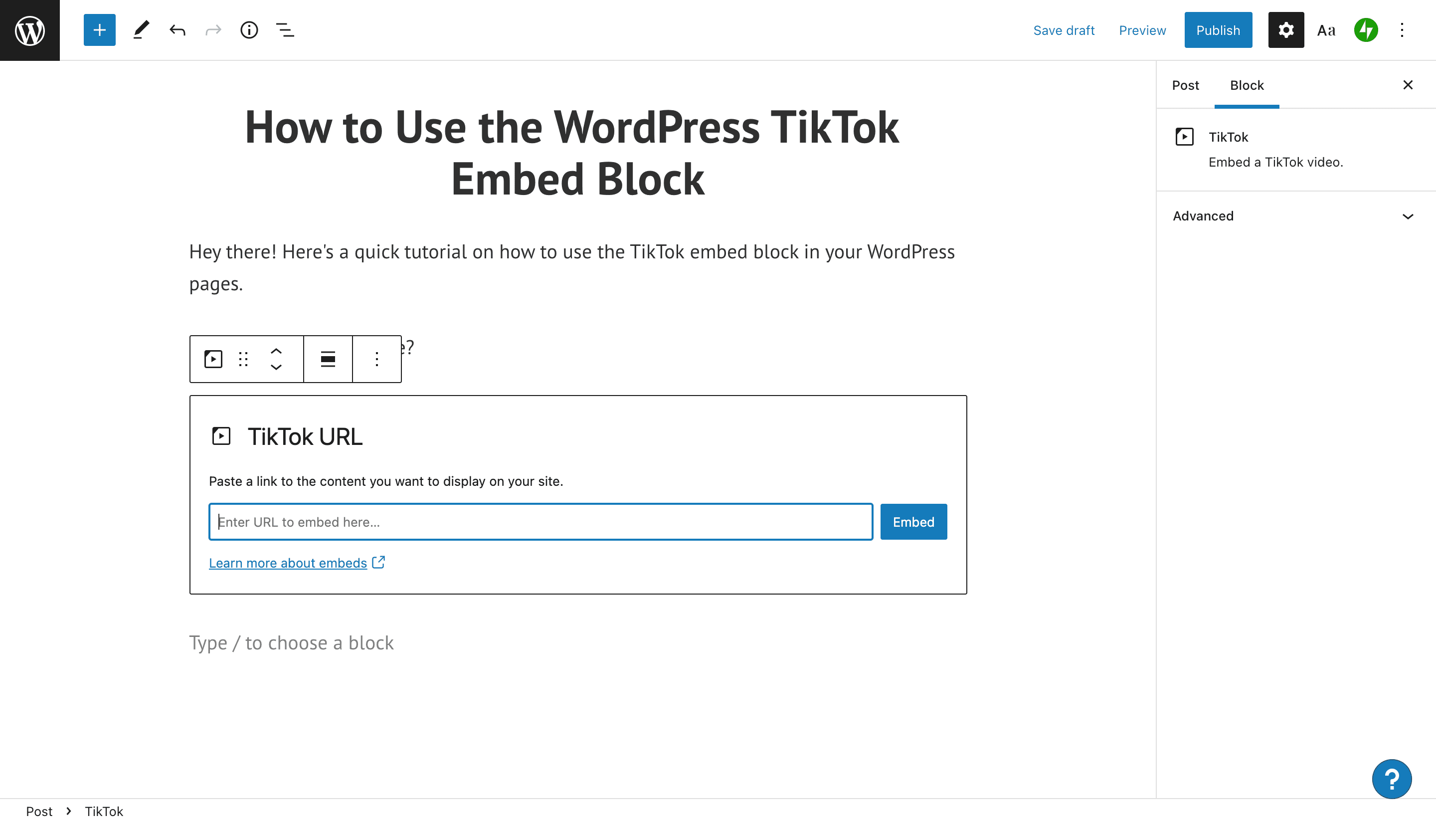 How to embed Tiktok profile on your WordPress website for FREE?