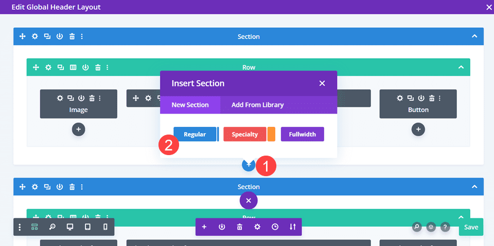 new section