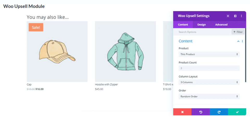 woocommerce optimization upsell module