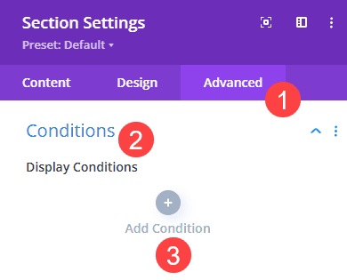 recurring conditional display