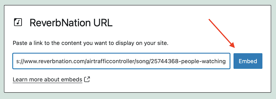 ReverbNation embed