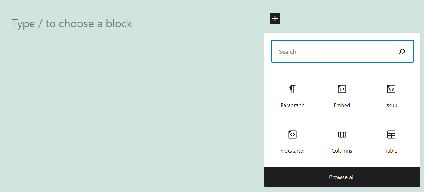 Adding a Kickstarter block in WordPress