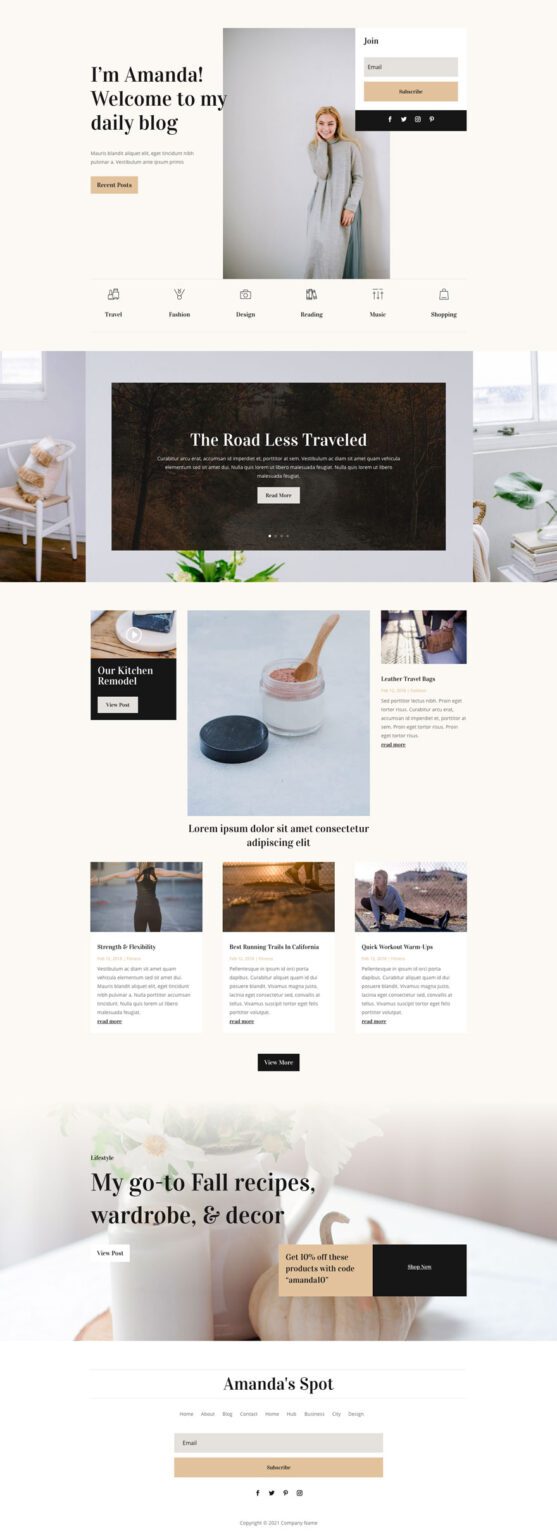 Get a FREE Blogger Layout Pack for Divi
