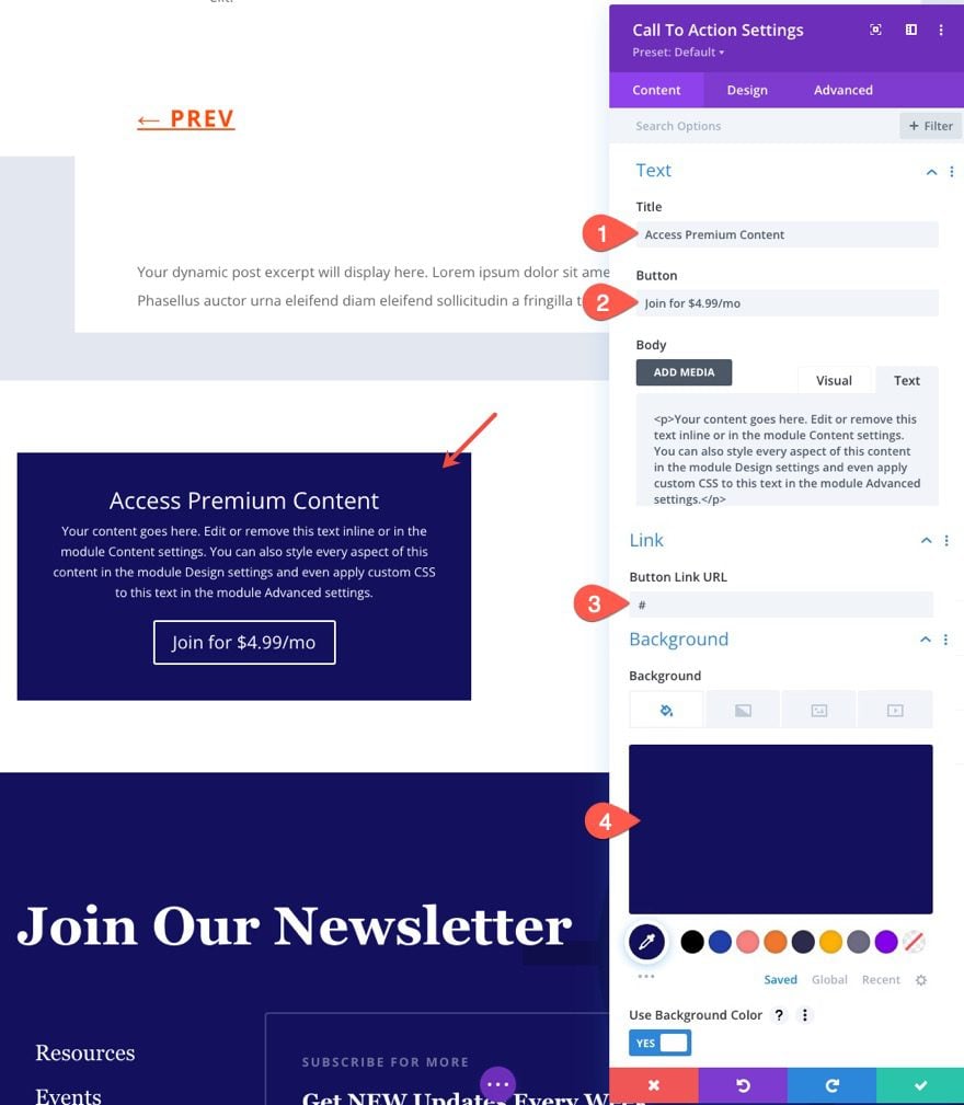 Member exclusive blog posts using Divi's condition options