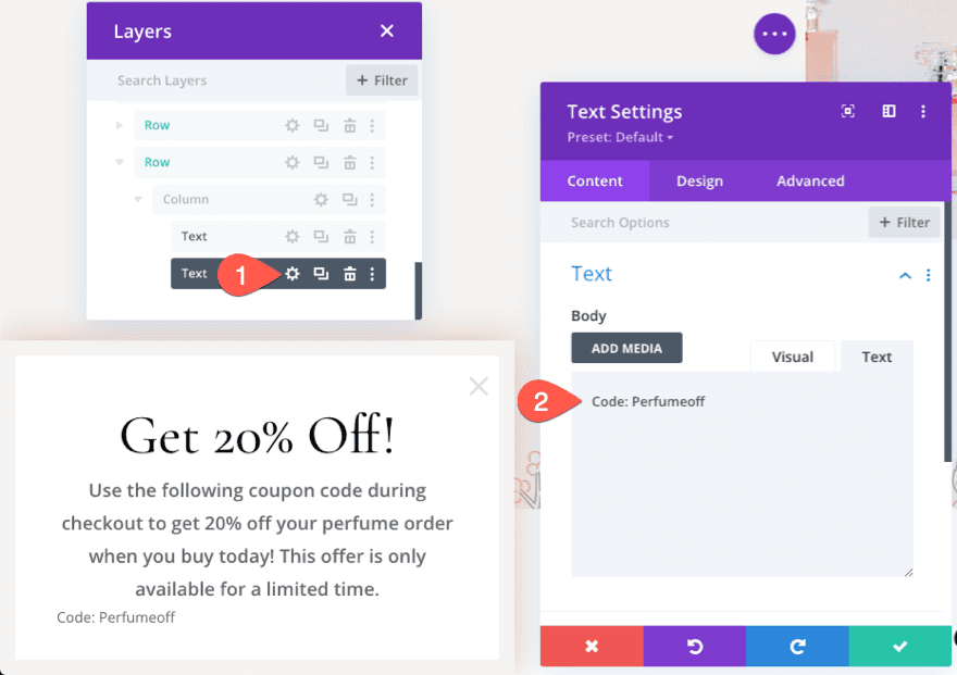 retargeting abandoned carts with a promo popup using divi's condition options