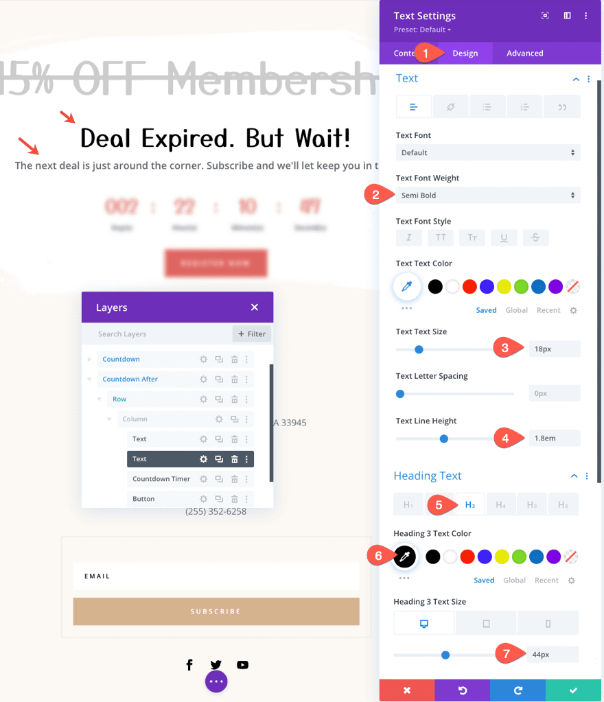 time conditional content when countdown timer expires