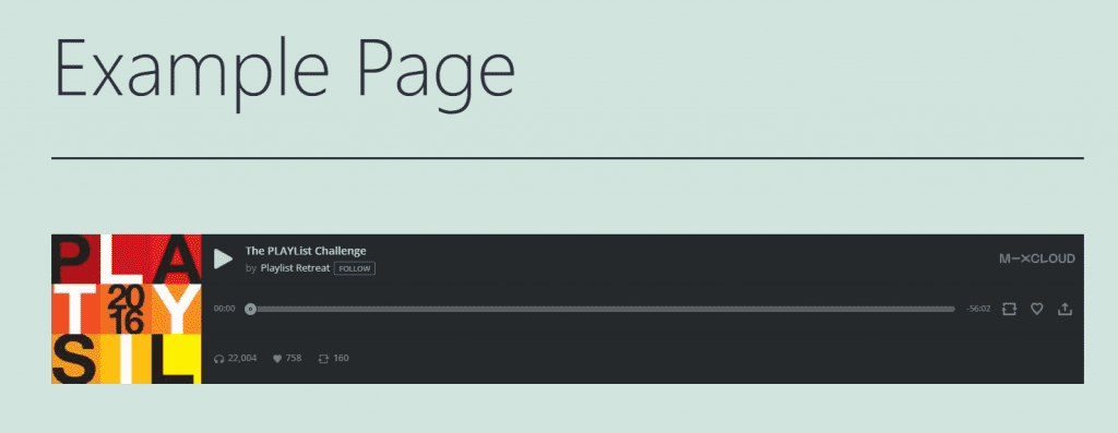 How to Use the WordPress Mixcloud Embed Block