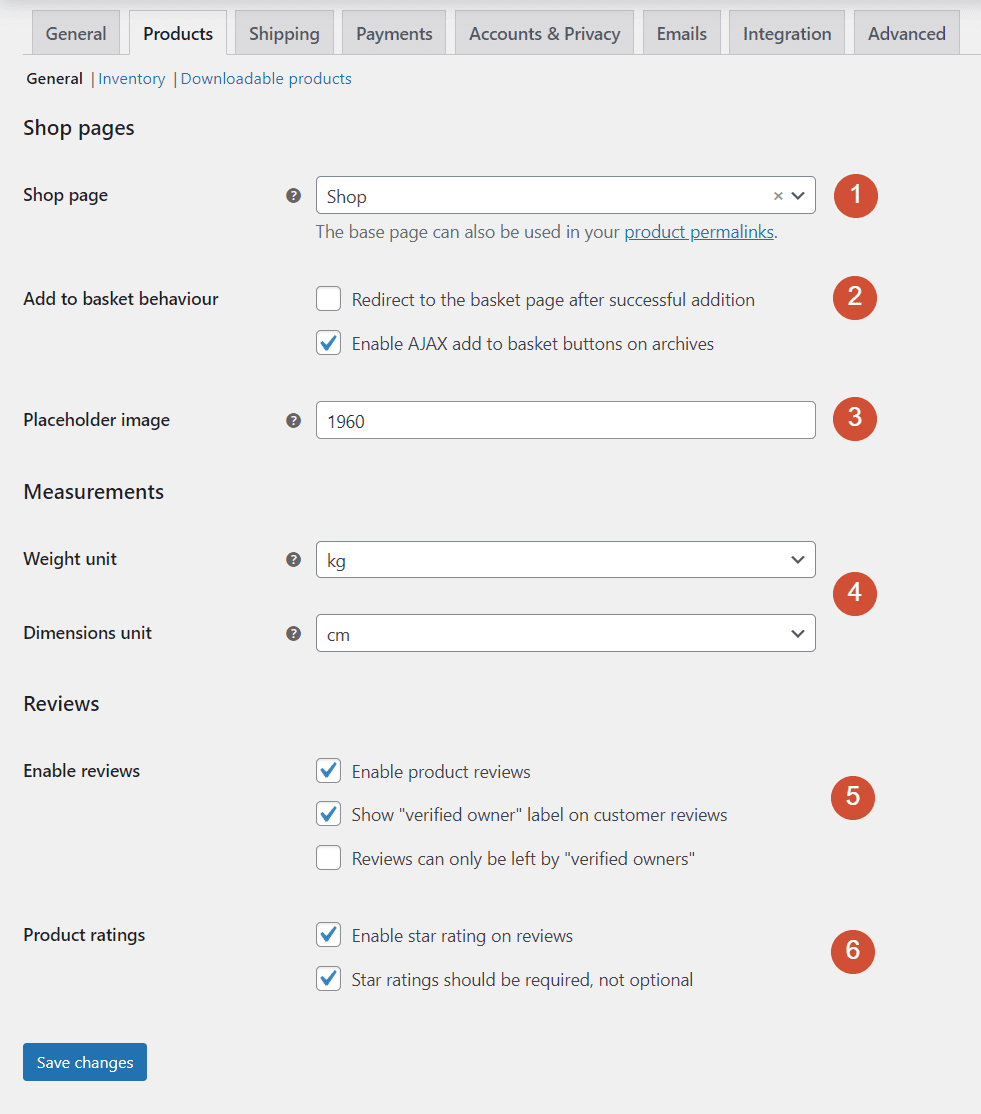 Configuring general product settings in WooCommerce