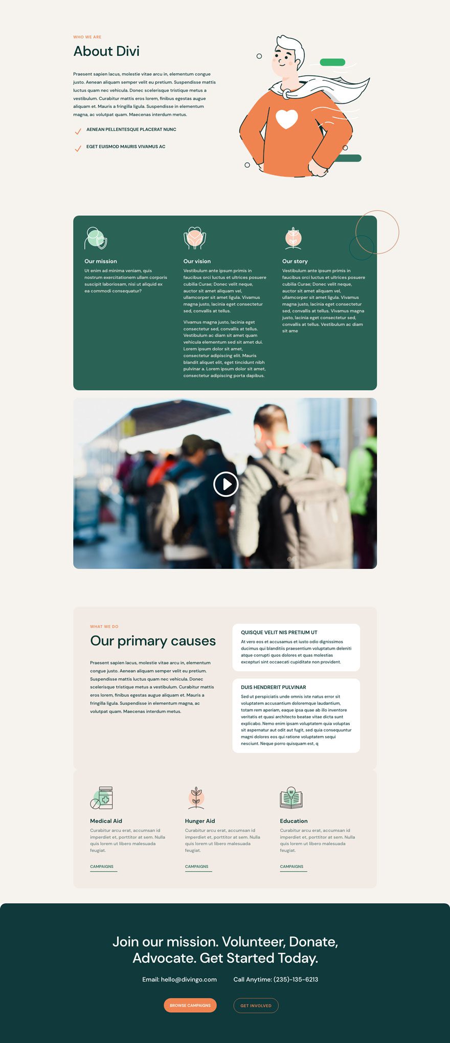 divi NGO Layout Pack