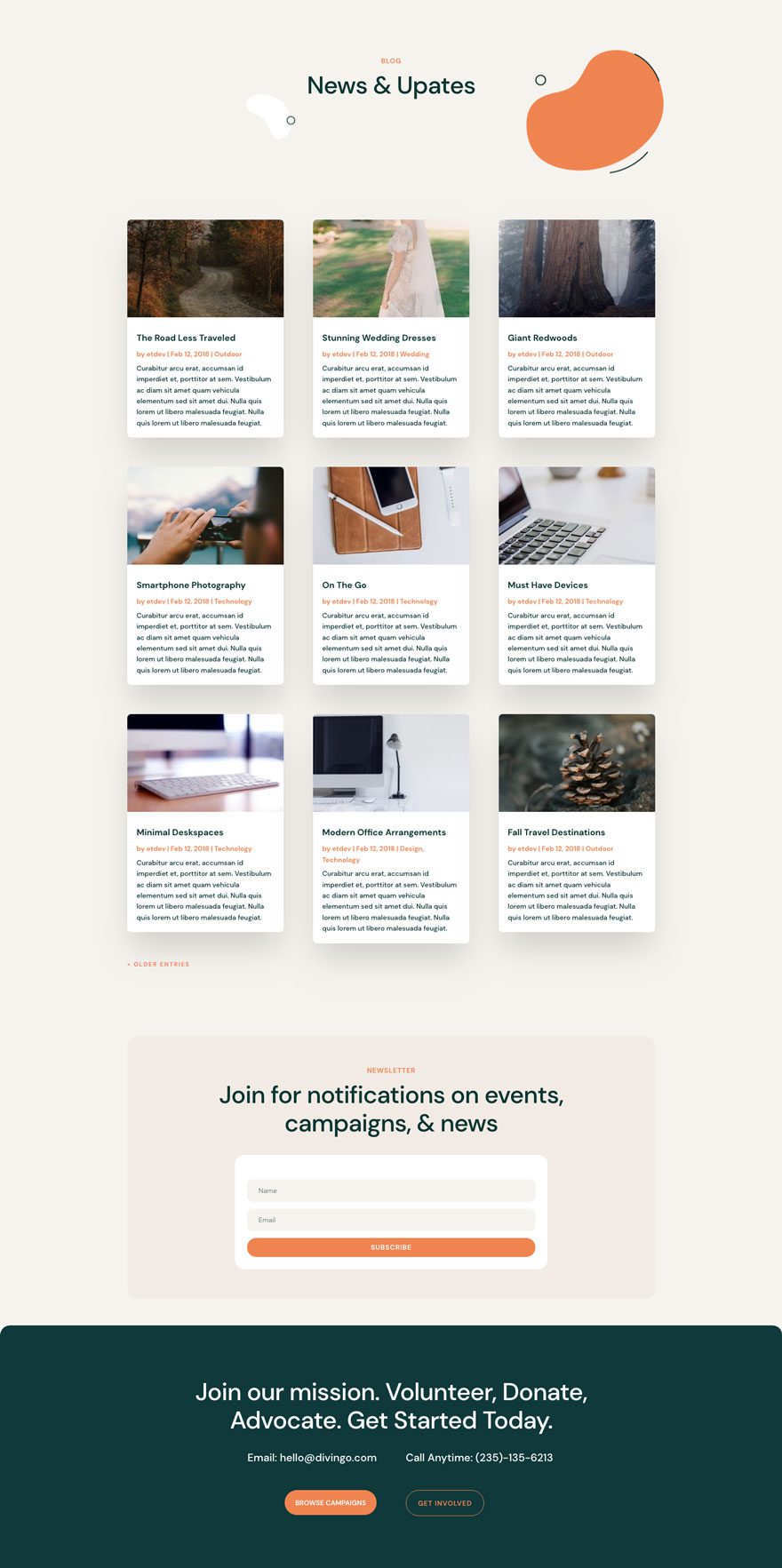 divi NGO Layout Pack